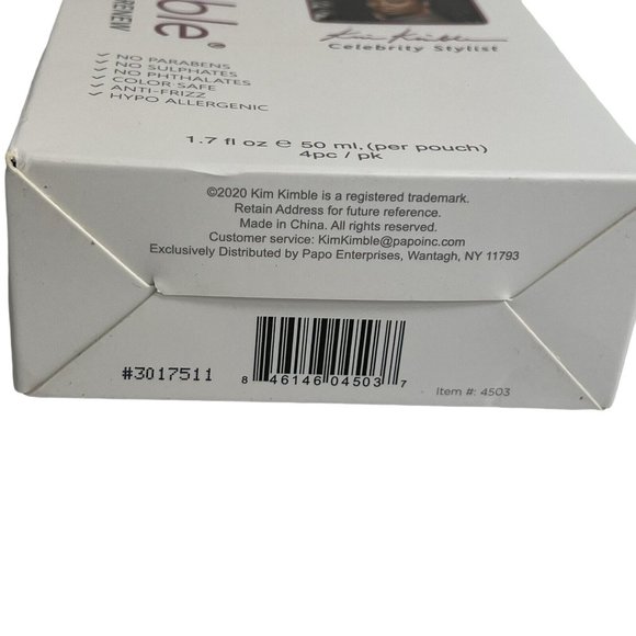 Kim Kimble Conditioning Argan Oil Paper Hair Mask 4 Pack Set Repair & Renew New - Picture 8 of 12